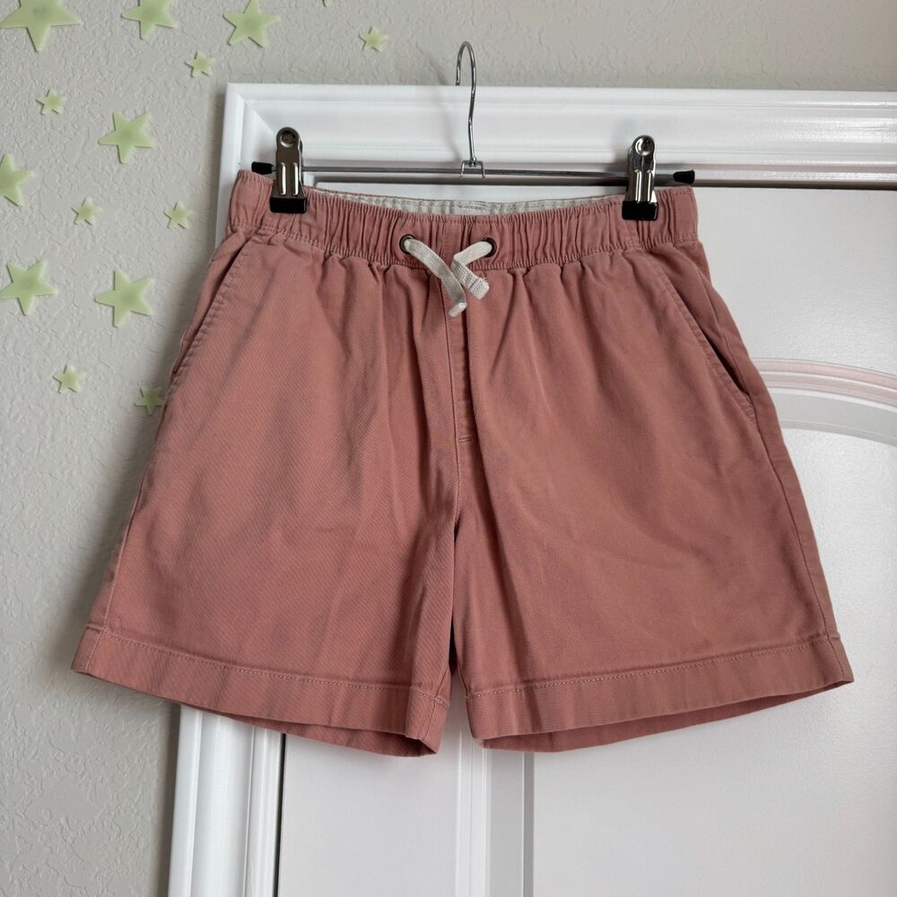 Boys' soft twill drawstring dock short- Slamon- size 10